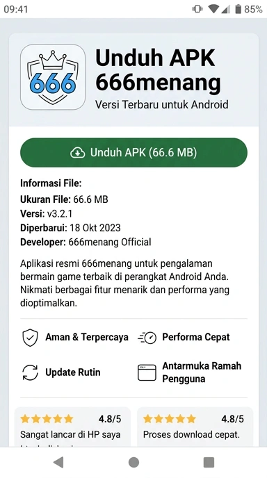 Panduan Unduh dan Instal APK 666menang untuk Android