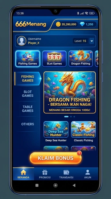 666menang tampilan beranda