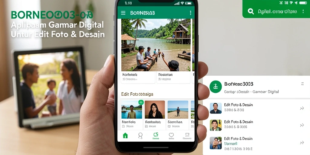 Antarmuka pengguna intuitif dari BORNEO303 untuk Gambar Digital.