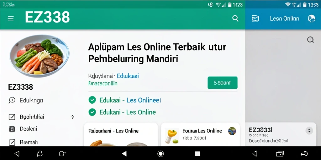 Antarmuka EZ338 yang ramah pengguna untuk belajar online.
