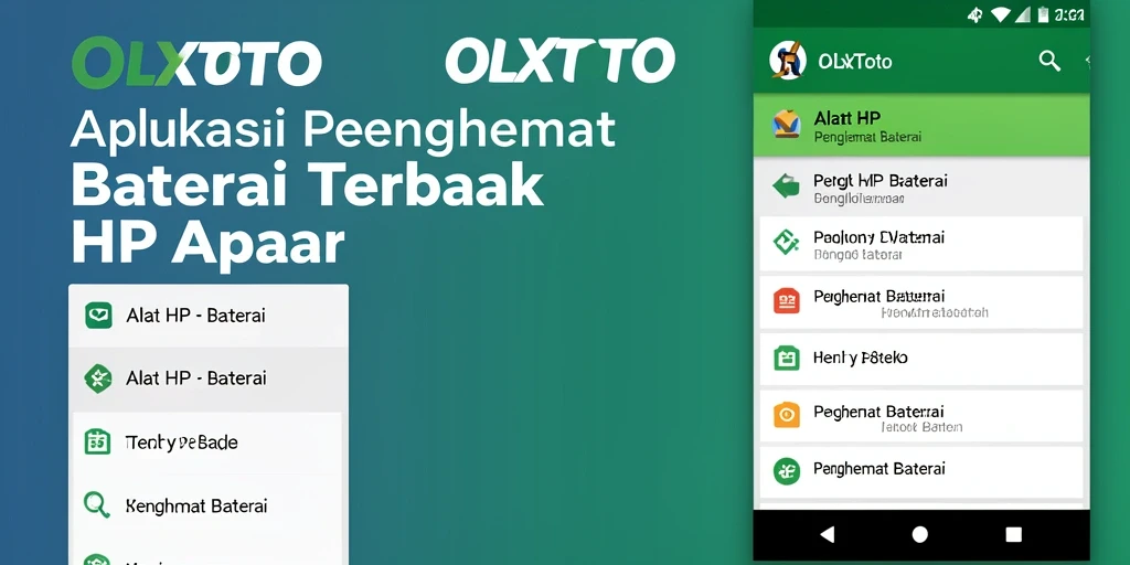 Antarmuka OLXTOTO menampilkan statistik penggunaan baterai yang menarik dan informatif.