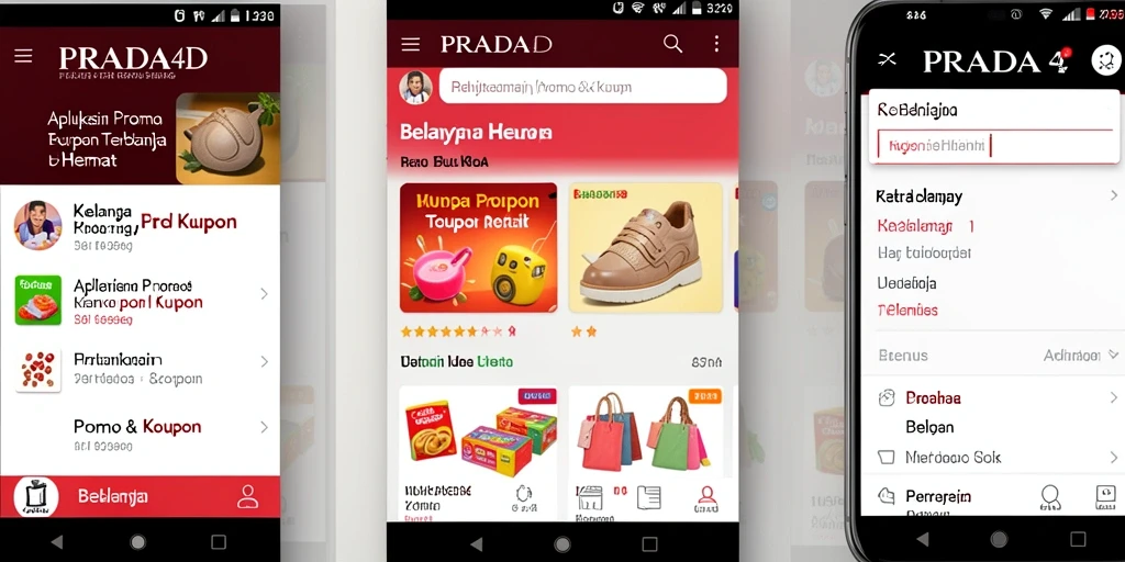 Antarmuka PRADA4D yang menarik dan mudah digunakan untuk menemukan promo.