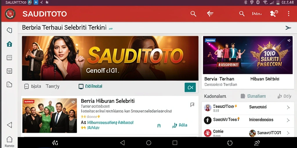 Tampilan menarik dan informatif dari aplikasi SAUDITOTO.